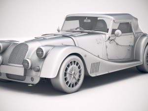 Morgan Plus 8 50th Anniversary 2018 with Roof 3D-Modell