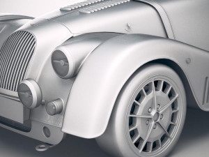 Morgan Plus 8 50th Anniversary 2018 with Roof 3D-Modell