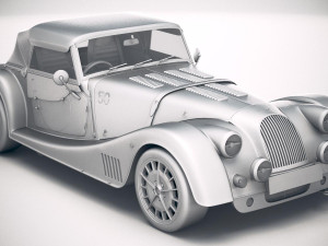 Morgan Plus 8 50th Anniversary 2018 with Roof 3D-Modell
