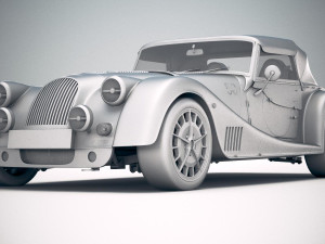 Morgan Plus 8 50th Anniversary 2018 with Roof 3D-Modell