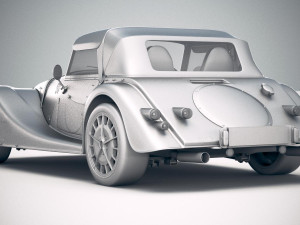 Morgan Plus 8 50th Anniversary 2018 with Roof 3D-Modell