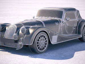 Morgan Plus 8 50th Anniversary 2018 with Roof 3D-Modell