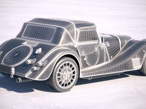Morgan Plus 8 50th Anniversary 2018 with Roof 3D-Modell