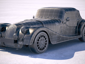 Morgan Plus 8 50th Anniversary 2018 with Roof 3D-Modell