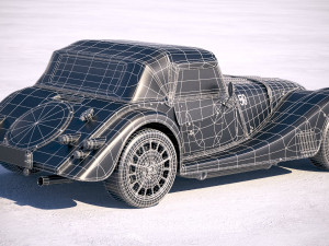 Morgan Plus 8 50th Anniversary 2018 with Roof 3D-Modell