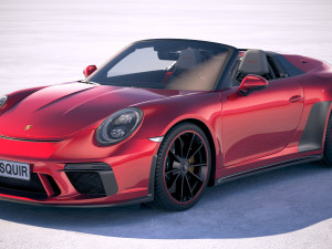 Porsche 911 Speedster 2019 3D Model