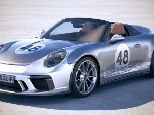 Porsche 911 Speedster 2019 Heran&ccedil;a Modelo 3D