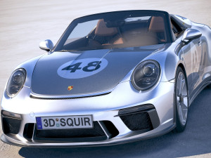 Porsche 911 Speedster 2019 Heritage Model 3D