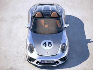 Porsche 911 Speedster 2019 Heritage Model 3D