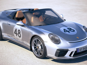 Porsche 911 Speedster 2019 Heritage Model 3D