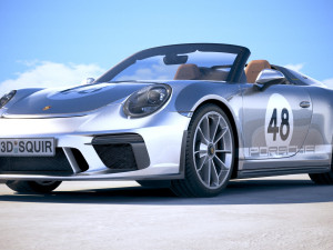 Porsche 911 Speedster 2019 Heritage Model 3D