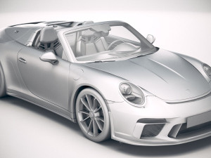 Porsche 911 Speedster 2019 Heritage Model 3D