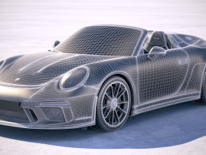 Porsche 911 Speedster 2019 Heritage Model 3D