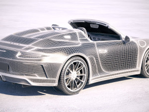 Porsche 911 Speedster 2019 Heritage Model 3D