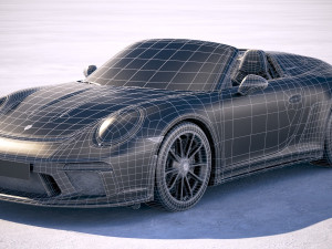 Porsche 911 Speedster 2019 Heritage Model 3D