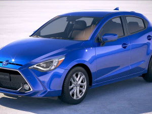 Toyota Yaris Schr&auml;gheck USA 2020 3D Modell