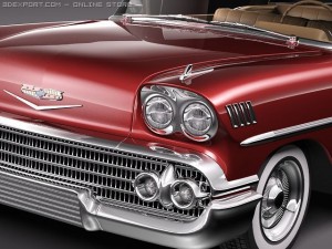 Chevrolet Impala 1958 Hardtop Coupe 3D Model