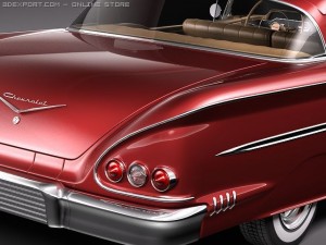 Chevrolet Impala 1958 Hardtop Coupe 3D Model