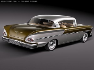 Chevrolet Bel Air 1958 Model 3D