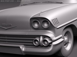 Chevrolet Bel Air 1958 Model 3D