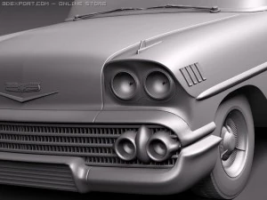 Chevrolet Bel Air 1958 3D Model
