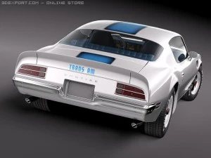 Pontiac Firebird Trans Am 1970-1973 3D Model