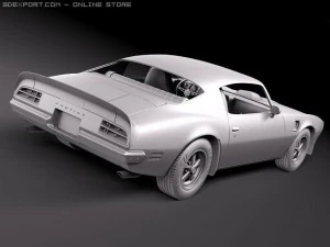 Pontiac Firebird Trans Am 1970-1973 3D Model