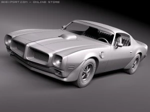 Pontiac Firebird Trans Am 1970-1973 3D Model