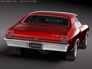 Chevrolet Chevelle SS 1969 3Dモデル