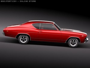 Chevrolet Chevelle SS 1969 3Dモデル