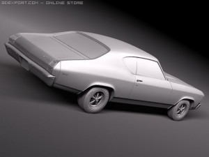 Chevrolet Chevelle SS 1969 3Dモデル