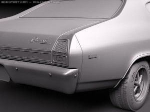 Chevrolet Chevelle SS 1969 3Dモデル