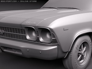 Chevrolet Chevelle SS 1969 3Dモデル