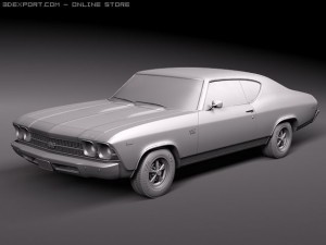 Chevrolet Chevelle SS 1969 3Dモデル