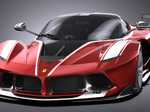 Ferrari FXX K 2015 lowpoly Model 3D