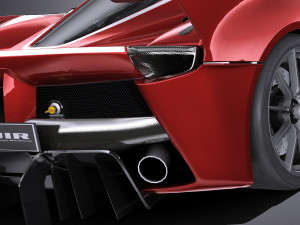 Ferrari FXX K 2015 lowpoly Model 3D