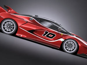 Ferrari FXX K 2015 lowpoly Model 3D