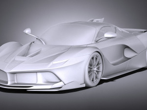 Ferrari FXX K 2015 lowpoly Model 3D