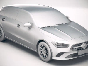 Mercedes-Benz CLA Shooting Brake Basic 2020 3D Model