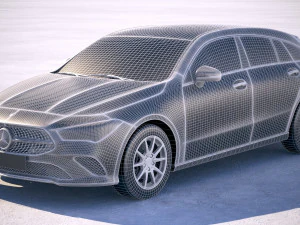 Mercedes-Benz CLA Shooting Brake Basic 2020 3D Model