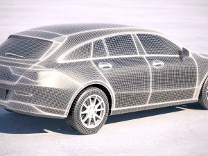 Mercedes-Benz CLA Shooting Brake Basic 2020 3D Model