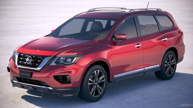Nissan Pathfinder 2019 Model 3D .c4d .max .obj .3ds .fbx .stl .blend