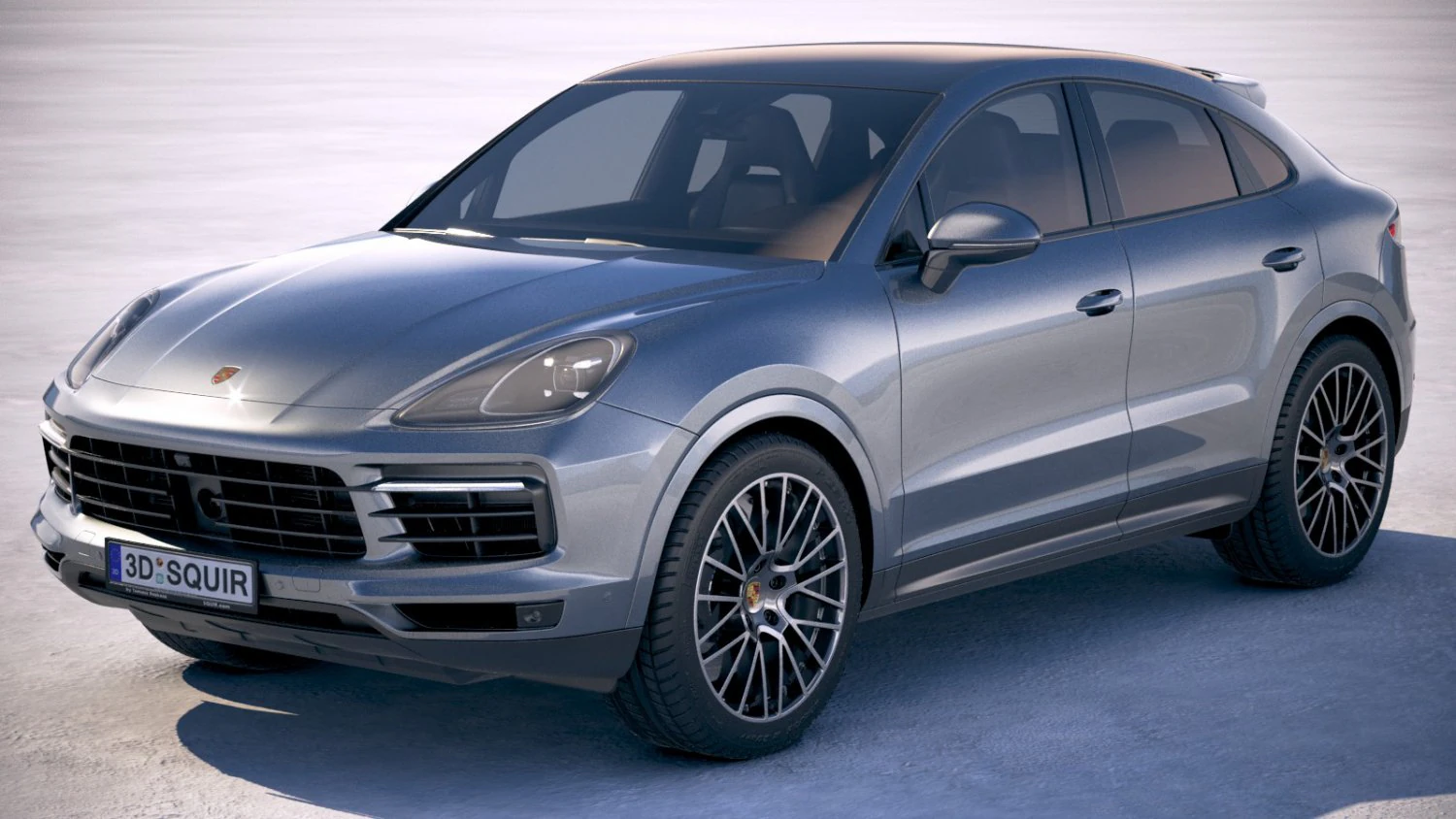 Porsche Cayenne S Coupe 2020 3D Model .c4d .max .obj .3ds .fbx .stl .blend 