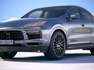 Porsche Cayenne S Coupe 2020 3D 모델