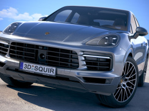 Porsche Cayenne S Coupe 2020 3D 모델