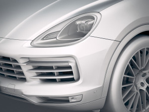 Porsche Cayenne S Coupe 2020 3D 모델