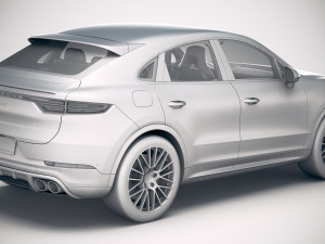 Porsche Cayenne S Coupe 2020 3D 모델