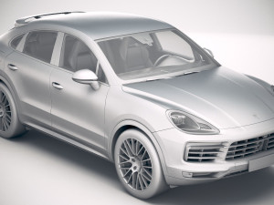 Porsche Cayenne S Coupe 2020 3D 모델