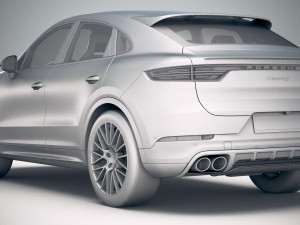 Porsche Cayenne S Coupe 2020 3D 모델