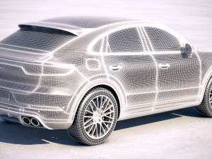 Porsche Cayenne S Coupe 2020 3D 모델